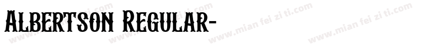 Albertson Regular字体转换